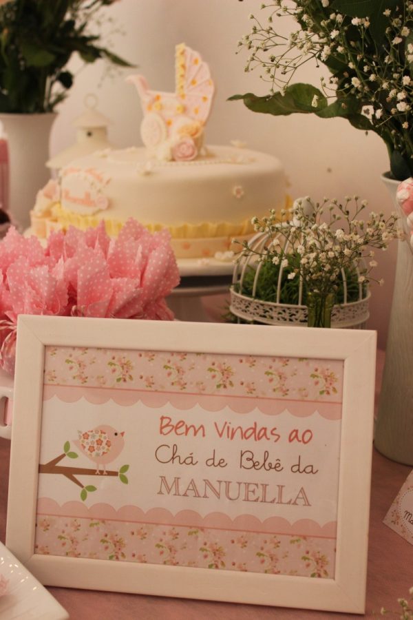 Chá de Bebê Passarinhos e Flores