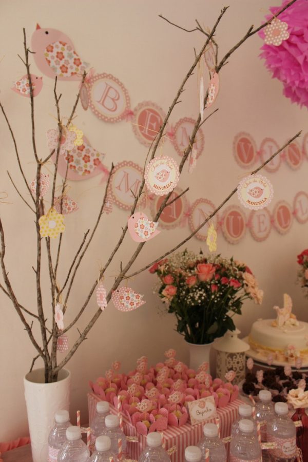 Chá de Bebê Passarinhos e Flores