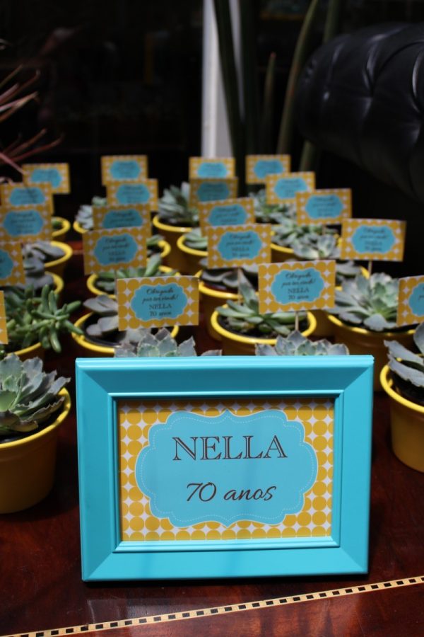 Festa 70 Anos: Amarelo e Azul Tiffany