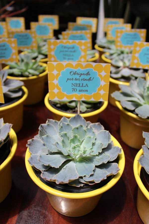 Festa 70 Anos: Amarelo e Azul Tiffany