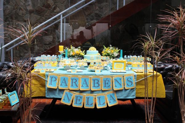 Festa 70 Anos: Amarelo e Azul Tiffany