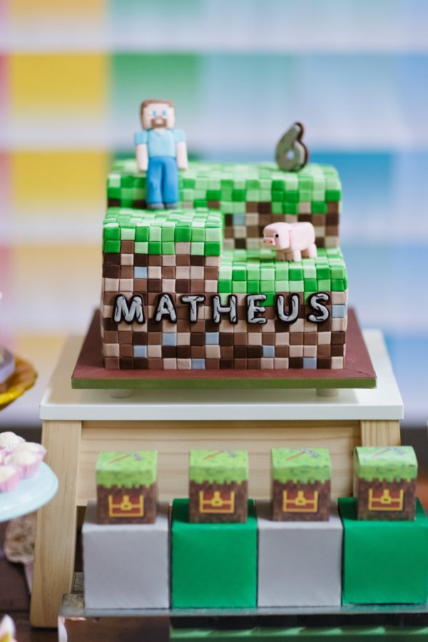 Festa Unicórnio + Minecraft - Pra Gente Miúda Criações