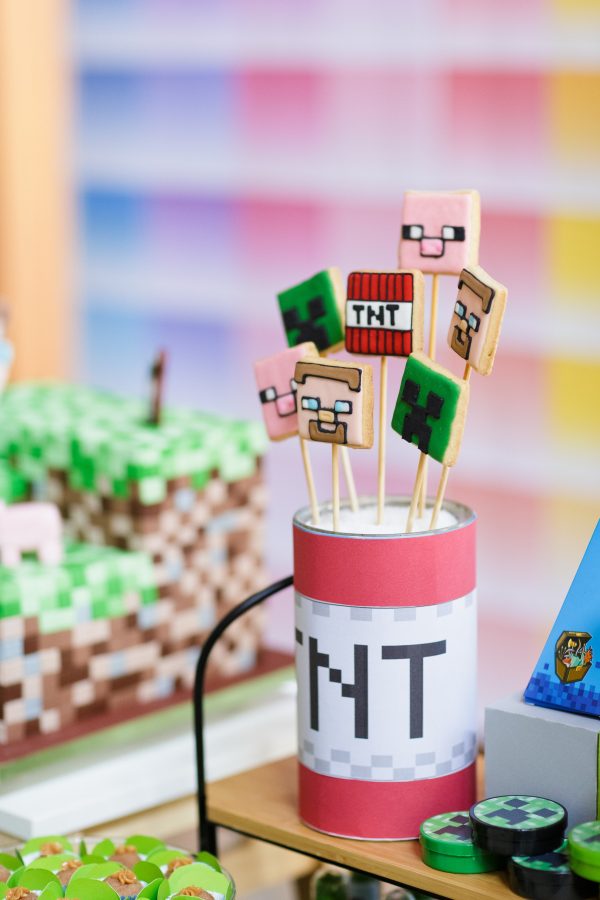 Festa Unicórnio + Minecraft - Pra Gente Miúda Criações
