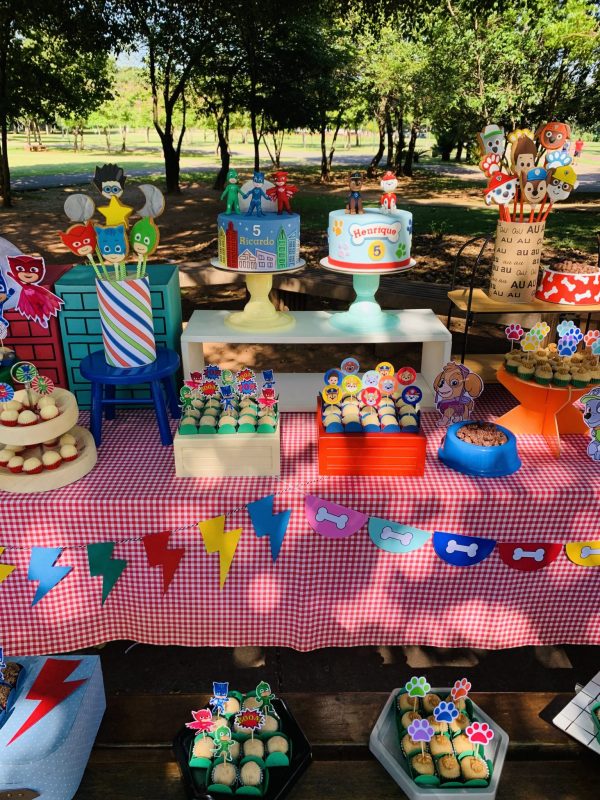 Picnic Patrulha Canina e PJ Masks