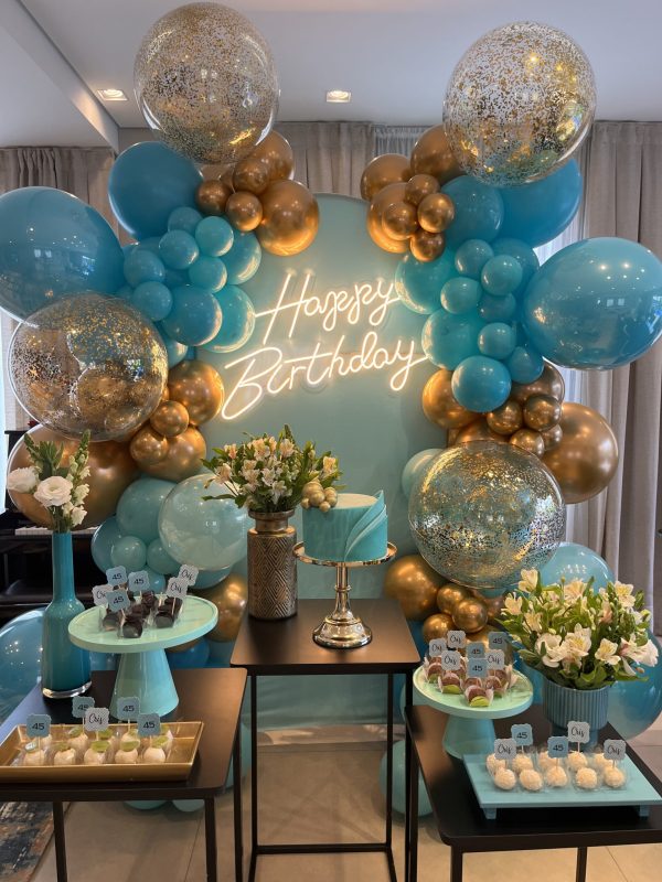 Festa Tiffany e Dourado