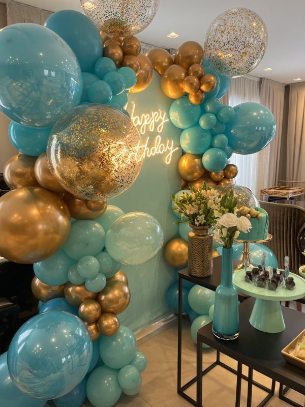 Festa Tiffany e Dourado
