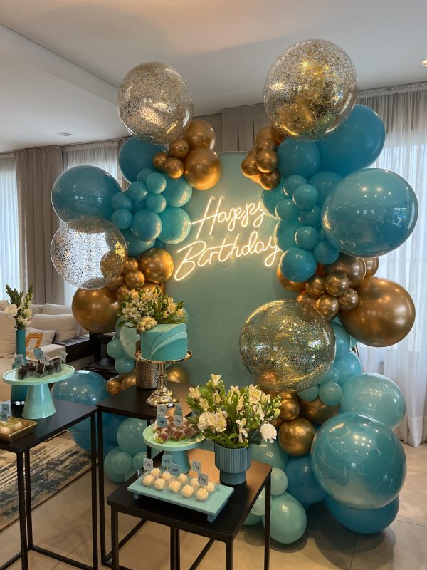 Festa Tiffany e Dourado